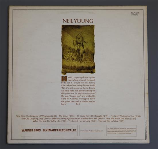 Neil Young: Debut Solo LP, RSLP 6317, VG+ - VG+